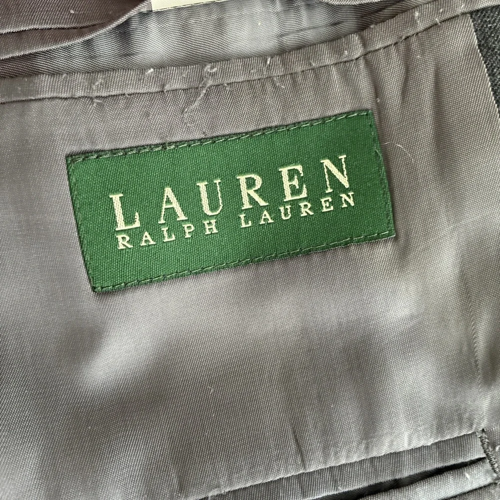 Lauren Ralph Lauren Men's Gray Pinstripe Wool Blazer 41R Sport Coat Suit Jacket